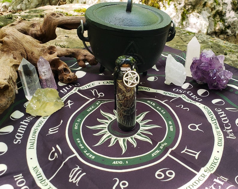 Protection Spell Jar Banishing Cleansing Warding Witch Bottle Ritual Spell Apothecary Witchcraft Spiritual Tool Curiosity image 7