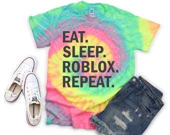 Eat Sleep Roblox Etsy - eat sleep roblox women s t shirt customon