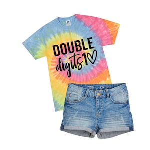 10th Birthday Shirt Girl,10th Birthday Shirt Girl,Double Digit Girls Birthday Shirt,Double Digits Birthday Shirt,Tenth Birthday, Tie Dye