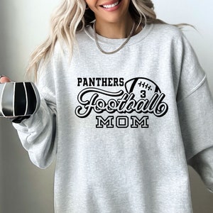 Customized Football Sweatshirt, Mom Gift, Football Mom Game Day Crewneck, Football Season Game Shirt, Football Team Shirt