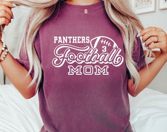 Customized Football Shirt, Mom Gift, Football Mom Game Day Shirt, Football Season Game Shirt, Football Team Shirt Comfort Colors