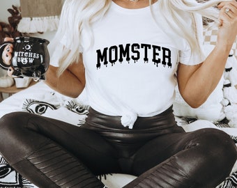 Momster Halloween Shirt für Mama, Momster Sweatshirt, Momster Tshirt, lustiges Halloween Shirt für Frauen, lustiges Halloween Sweatshirt