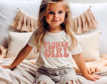 Top de niña de flores, regalo de niña de flores para la boda, camisa retro de niña de flores, camisas de fiesta nupcial, ¿serás mi regalo de fiesta nupcial de niña de flores?
