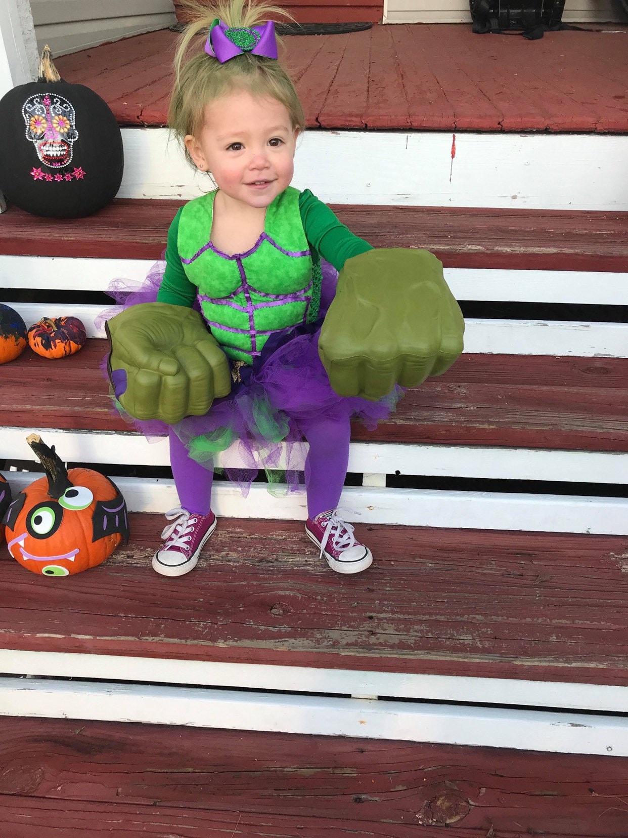Baby girl store hulk costume