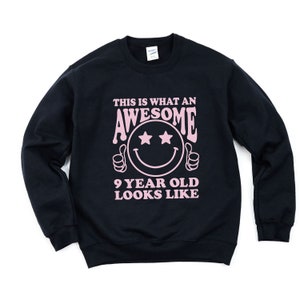 9 year old Birthday Shirt for Girl, 9th Birthday Shirt Girl, Girls 9th Birthday Shirt, Birthday Shirt for Girls 9, Birthday Sweatshirt