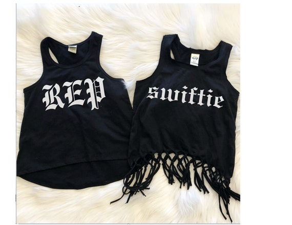 Taylor Swift Reputation Tour Concert Shirt Girls Women Fringe Shirt Swiftie Tank T Shirt