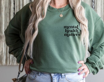 Mental Health Sweatshirt, Mental Health Awareness Trendy Sweatshirt, Aesthetic Oversized Hoodie, Mental Health Hoodie, Mental Health Matters
