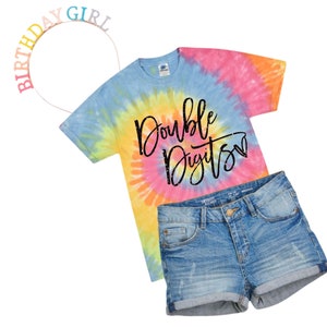 10th Birthday Shirt Girl,10th Birthday Shirt Girl,Double Digit Girls Birthday Shirt,Double Digits Birthday Shirt,Tenth Birthday, Tie Dye