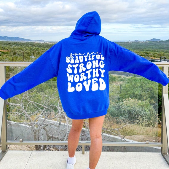 Mental Health Oversized Trendy Hoodie, Y2K Aesthetic Hoodie, Your Words  Matter Shirt Preppy Hoodie, Positive Hoodie with Words on Back