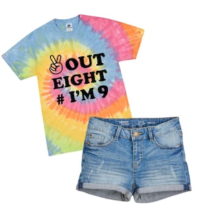 Ninth Birthday Shirt, 9th Birthday Shirt Girl, Girls 9th Birthday Shirt, 9 Year Old Birthday Gift Girl, Tween Girl Birthday Gift