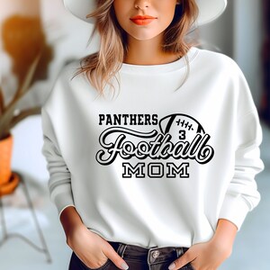 Customized Football Sweatshirt, Mom Gift, Football Mom Game Day Crewneck, Football Season Game Shirt, Football Team Shirt