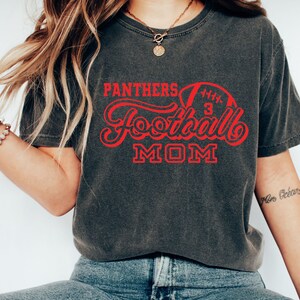 Customized Football Shirt, Mom Gift, Football Mom Game Day Shirt, Football Season Game Shirt, Football Team Shirt Comfort Colors