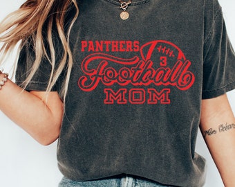 Customized Football Shirt, Mom Gift, Football Mom Game Day Shirt, Football Season Game Shirt, Football Team Shirt Comfort Colors