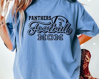 Customized Football Shirt, Mom Gift, Football Mom Game Day Shirt, Football Season Game Shirt, Football Team Shirt Comfort Colors