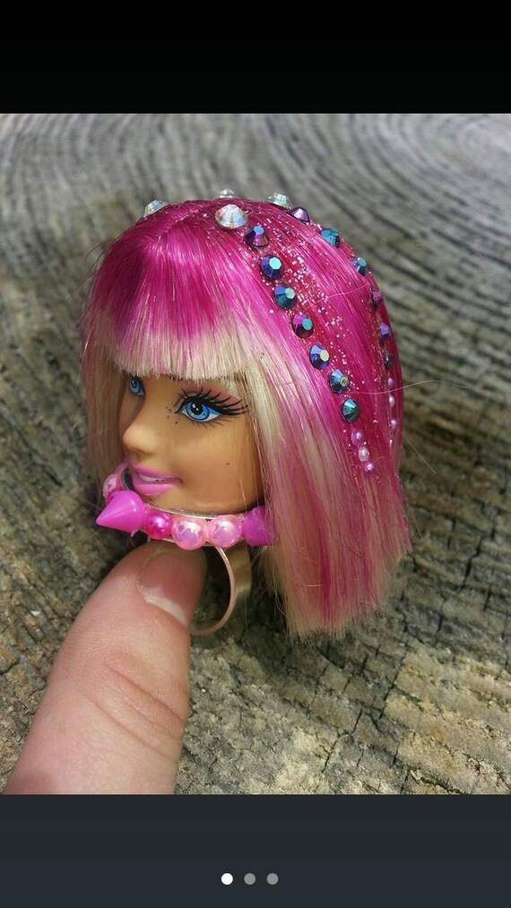 barbie head ring
