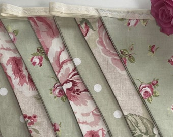 NEW!!…Shabby chic Green bunting