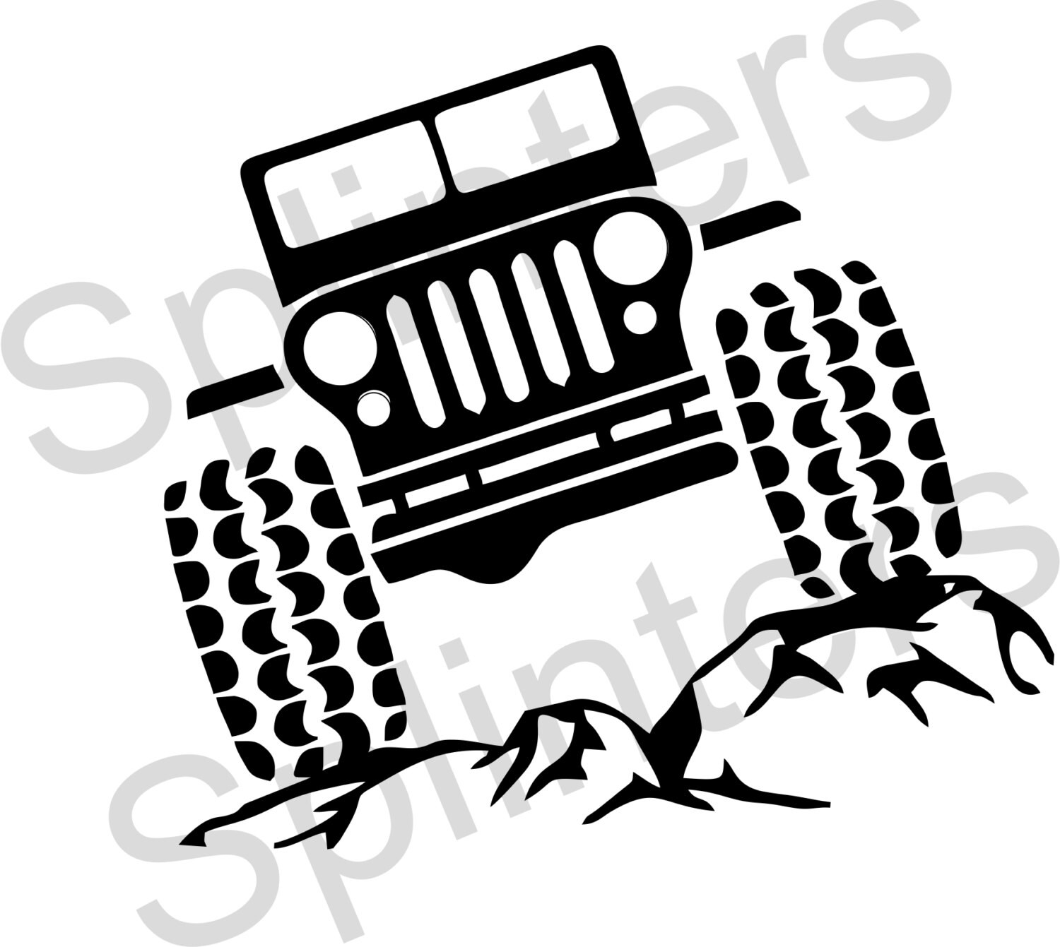 Download Jeep on the rocks SVG File | Etsy