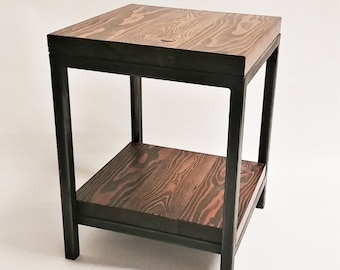 Solid Wood Side Table / End Table: Bare Design