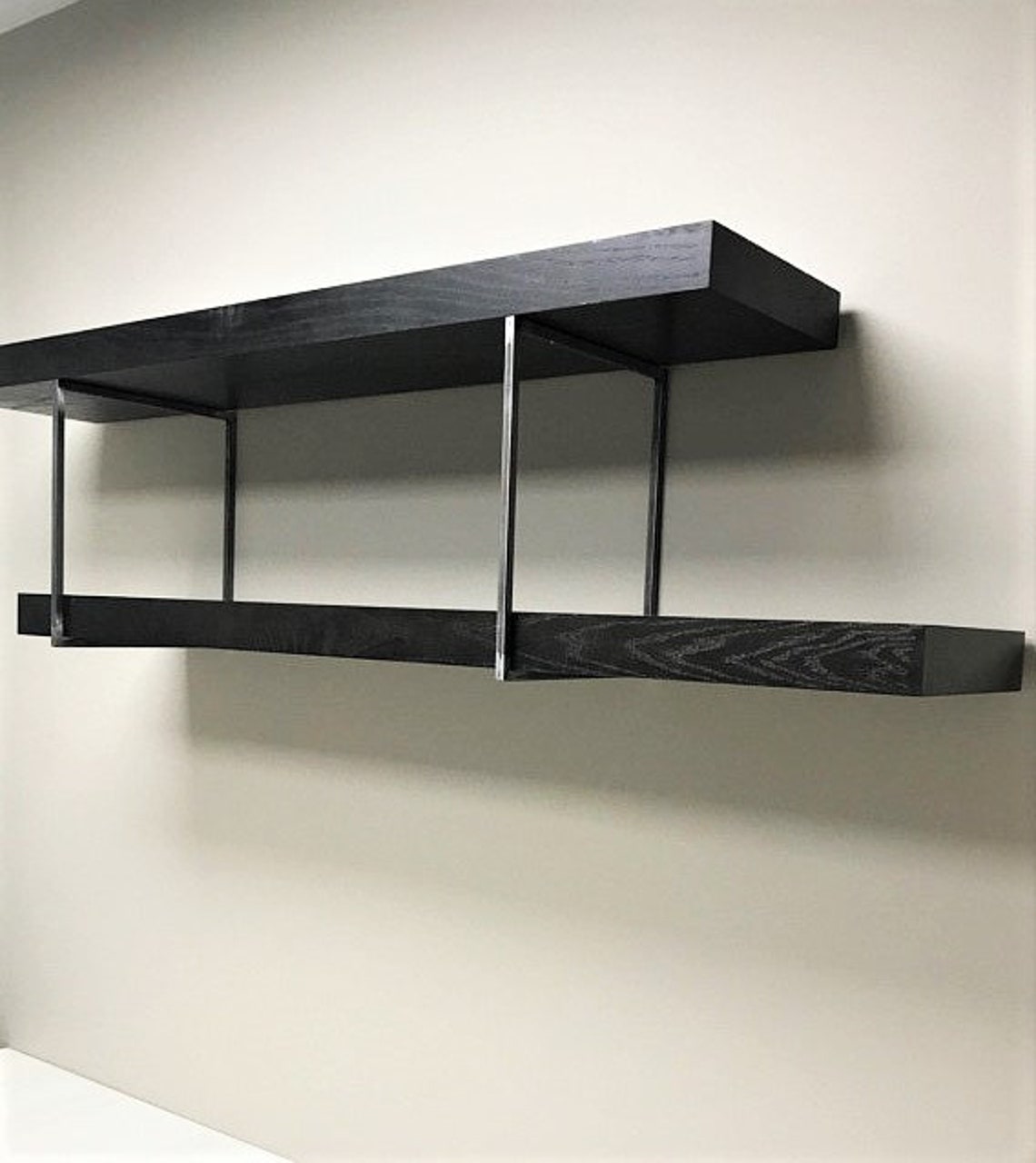 Square Shelf Bracket Set Two 2 Handmade Industrial Square Etsy