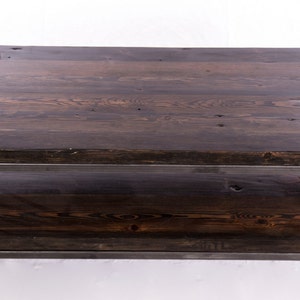 Handmade Solid Wood Coffee Table: Bare Design Contemporary coffee table made from solid lumber and steel image 3