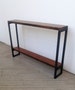 Solid Wood Console Table - Lentini Design - Slim Handmade Entryway Table With Shelf -  Ships to Lower 48 States 