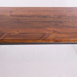 Handmade Solid Wood Coffee Table: Bare Design Contemporary coffee table made from solid lumber and steel image 5