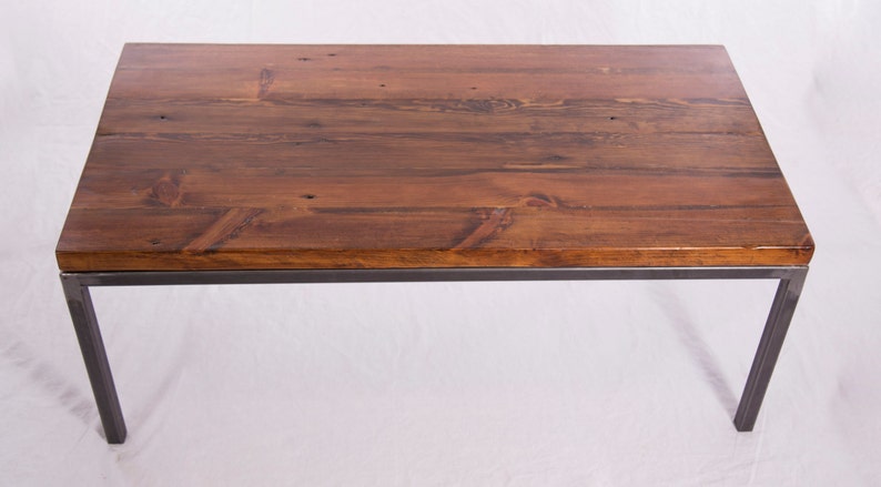 Handmade Solid Wood Coffee Table: Bare Design Contemporary coffee table made from solid lumber and steel image 5