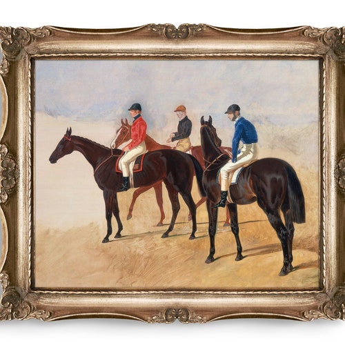 Vintage Equestrian Print Antique English Horse Oil Painting - Etsy