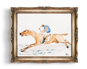 The Stout Huntsman Print - vintage fox hunting illustration, equestrian art, traditional home decor, vintage horse art