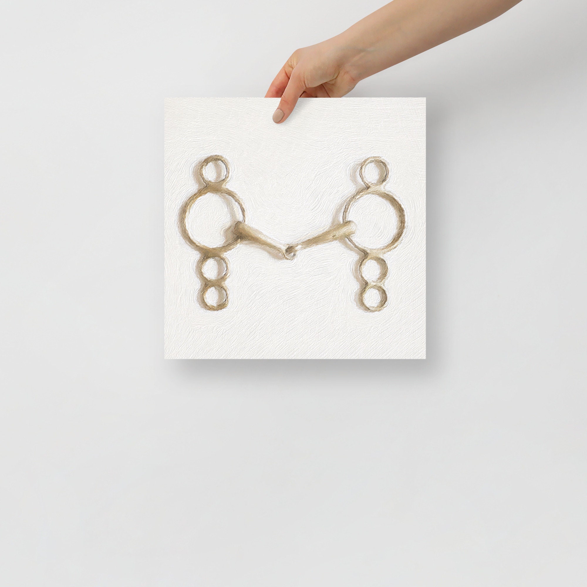 Elevator Horse Bit Painting Print, Equestrian Home Decor, Equestrian ...