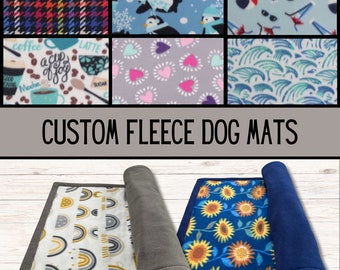 Fleece dog mat | Absorbent crate mat | Puppy pee pad | Dog fleece | Pet kennel fleece | Puppy fleece | Dog bedding | Cat mat |Dog lover gift