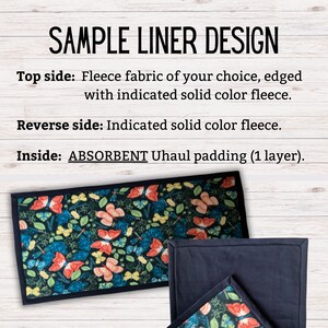 CUSTOM Midwest fleece cage liners Guinea pig liners Hedgehog fleece bedding Rabbit cage mat Absorbent layer Prewicked fleece image 3