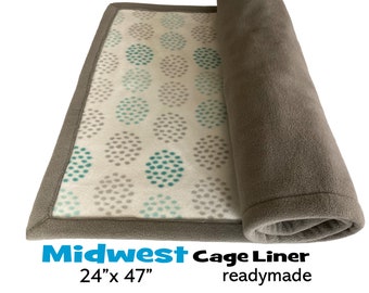 Midwest fleece liner | FREE potty pads | Absorbent fleece liner | Guinea pig fleece cage liner | Rabbit cage liner | Kavee mat | Geo dots