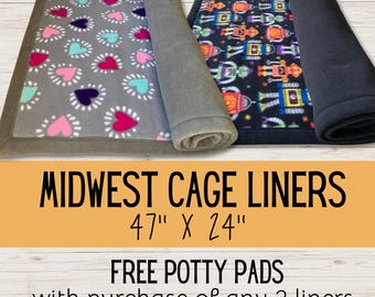 Midwest fleece cage liners | Guinea pig liners | Hedgehog fleece bedding | Rabbit cage mat | Absorbent layer bedding | Prewicked fleece