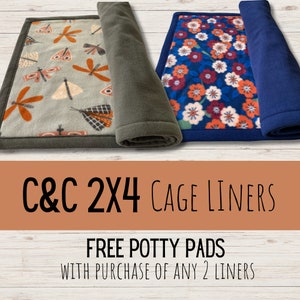 C&C 2x4 fleece cage liners | Guinea pig liner | Hedgehog fleece bedding | Rabbit cage mat | Absorbent layer | Kavee liner | Prewicked fleece