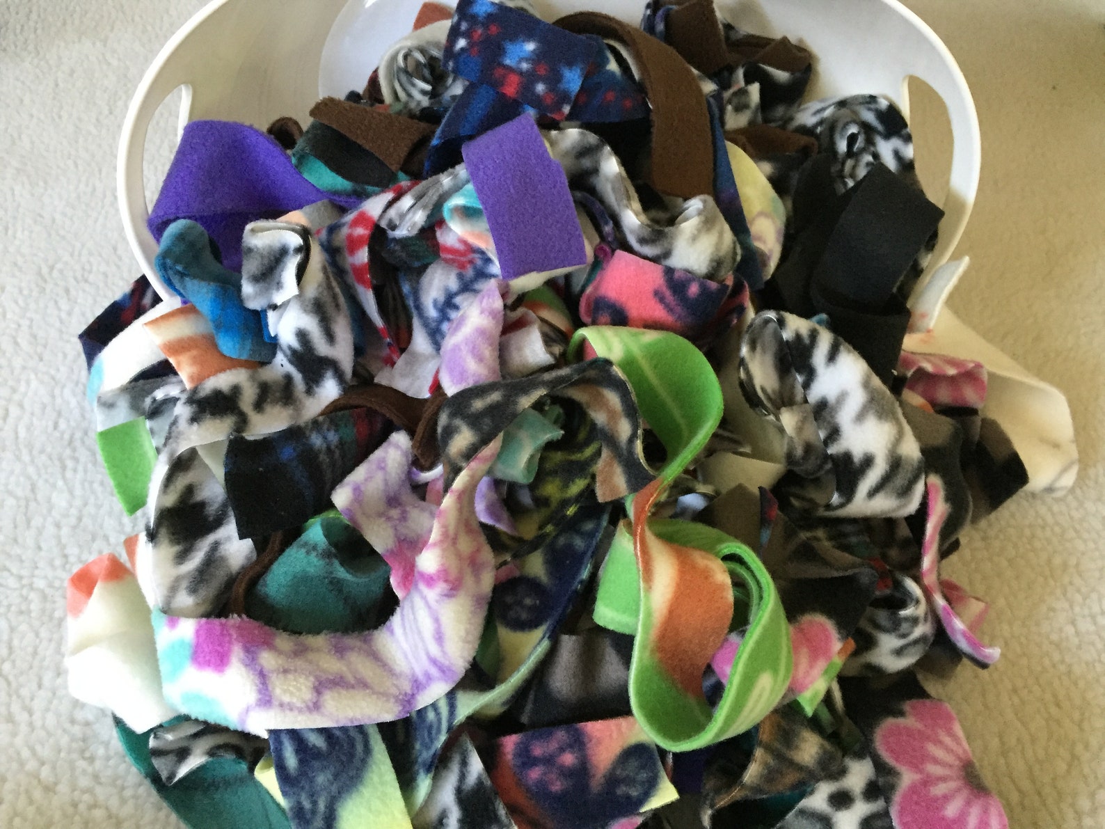 Fleece Strips Nesting Strips Fleece Scraps Burrowing Etsy