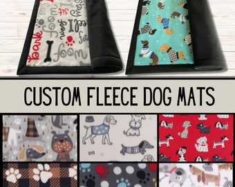 Fleece dog mat | Absorbent layer | Dog crate mat | Puppy pee pad | Puppy fleece | Dog bedding | Cat mat | Fleece dog bed | Dog lover gift