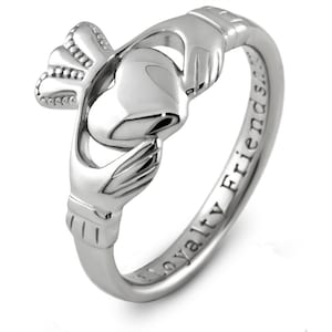 Claddagh Ring Sterling Silver SL-SL92. Made in IRELAND. Ships from Colorado, USA!