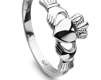 Sterling Silver Love, Loyalty, Friendship Claddagh Ring - ANU3017