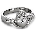 Sterling Silver ULS-6163 Claddagh Ring