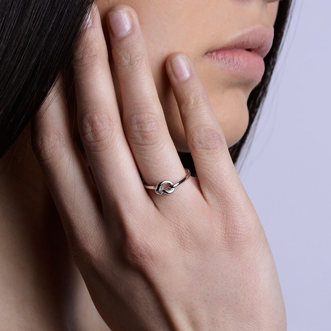 Love Knot Promise Ring Sterling Silver ULS15255 Etsy