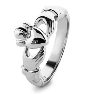 Ladies Sterling Silver ULS-6338 Claddagh Ring