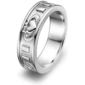 Ladies Sterling Silver ULS-6342 Wedding Claddagh Ring