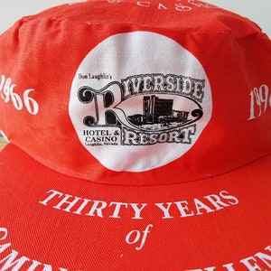 Vintage 90s RIVERSIDE RESORT Hotel Casino Painter Hat 30th Anniversary ...