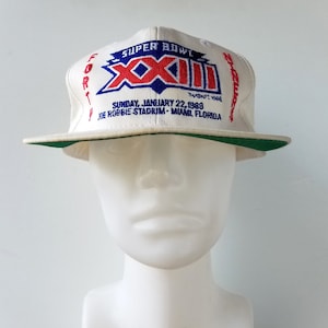 Vintage FORTY NINERS Super Bowl XXIII 1989 Snapback Hat - AjD Official Licensed NfL Cap Football San Francisco 49ers Bengals Miami Ballcap
