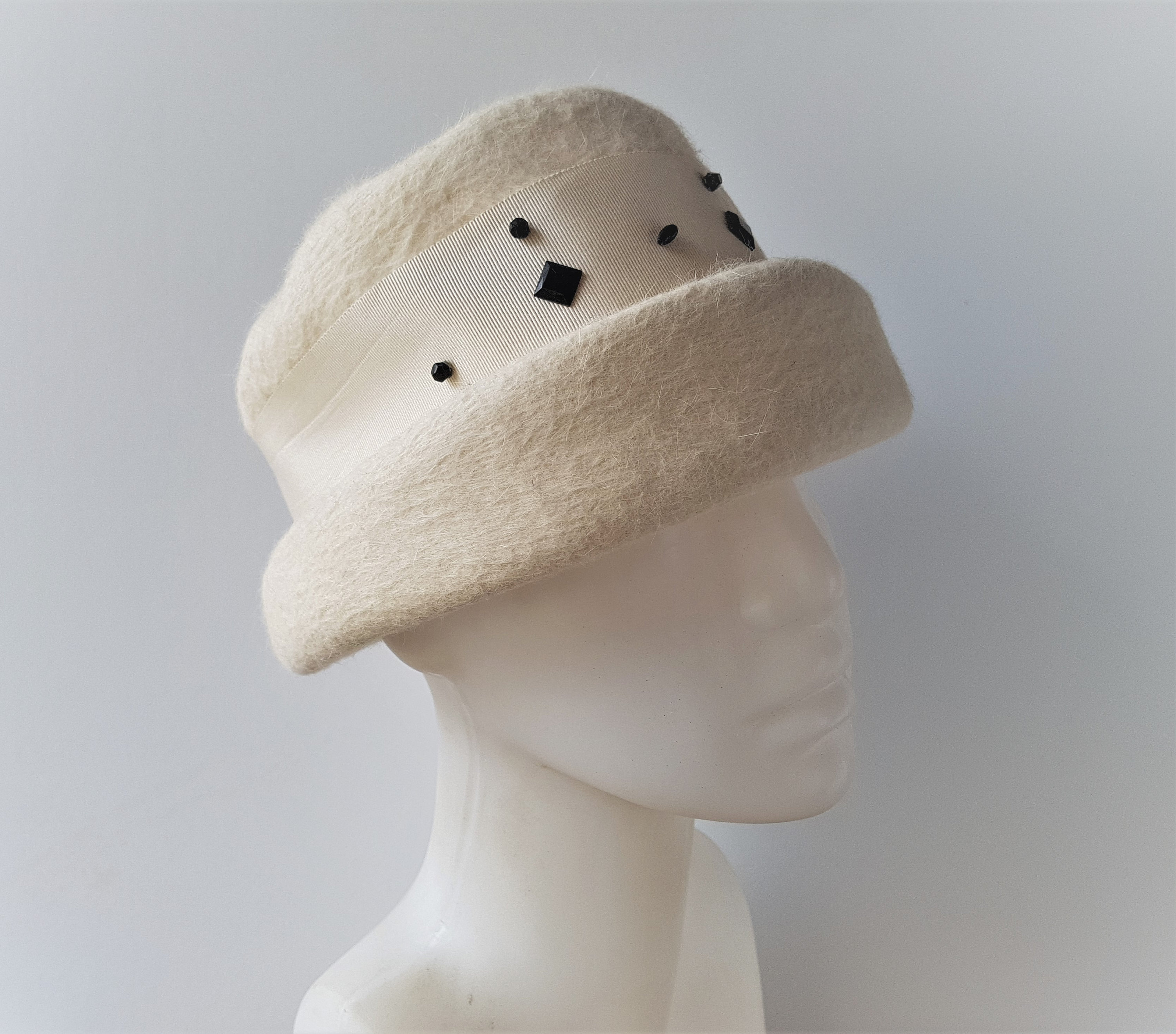 Original Dachstein Hut Vintage 100% Fur Felt  Cream Size O/S Roper Cowboy Hat Tan - 100% Wool Felt - Etsy main image 4