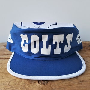 Vintage INDIANAPOLIS COLTS Painter Hat Official NFL Football Cap Deadstock Twins Boston Pillbox Style One Size Spell Out Ballcap