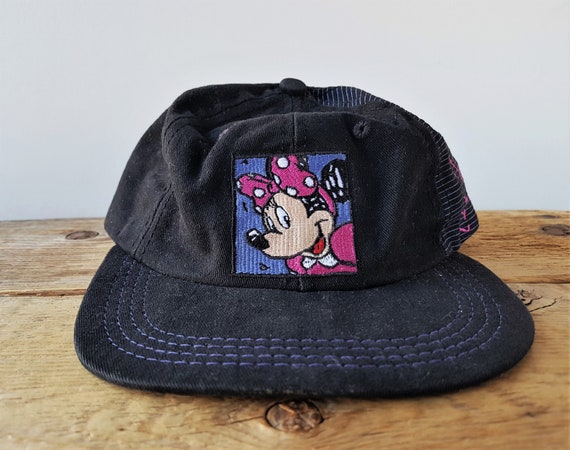 Vintage MINNIE MOUSE Disneyland Youth Sized Snapback Hat 