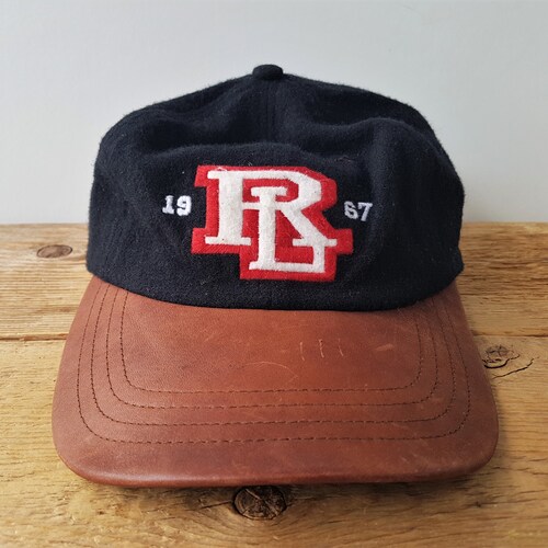 Vintage 90s POLO SPORT Ralph Lauren RL67 Leather Bill Strapback Hat Wool shops Unstructured 6 Panel 1967 Rugby Style Sailing Baseball Dad Cap Rare