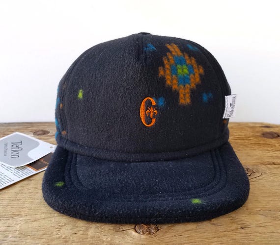 Vintage 80s CONTE of FLORENCE Italy Fleece Eco SKI Ear Flaps Hat